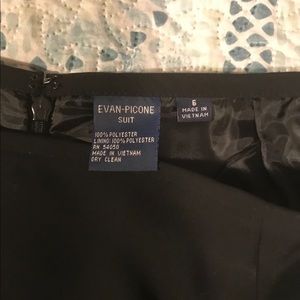 Black Evan Picone skirt